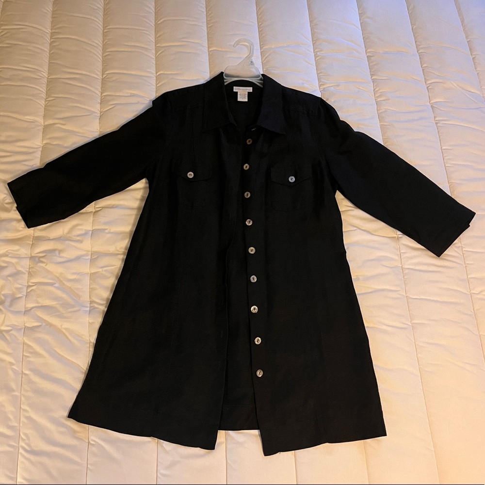 Soft Surroundings linen button-up tunic
